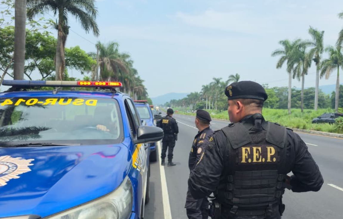 PNC intensifica operativos de seguridad en carretera./Foto: PNC.