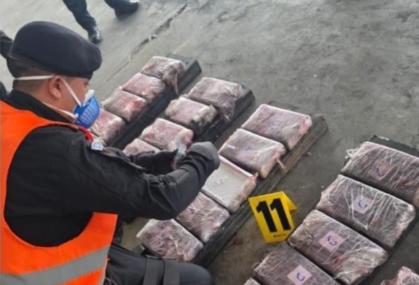 Más de 20 millones de quetzales en cocaína incautada en el puerto Quetzal
