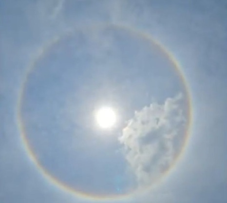 Halo solar: así ocurre este fenómeno óptico