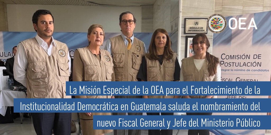 Misión especial de la OEA se pronuncia por elección del próximo fiscal general. / Foto: OEA.