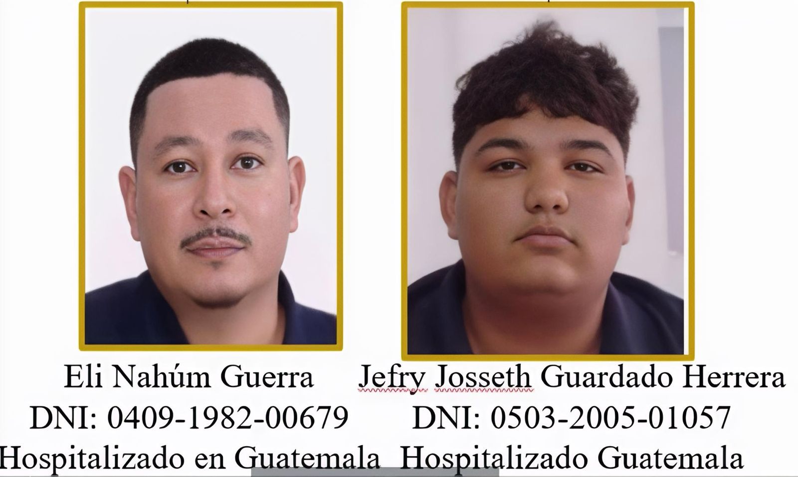 Dos hondureños se encuentran en un hospital de Puerto Barrios con heridas de bala