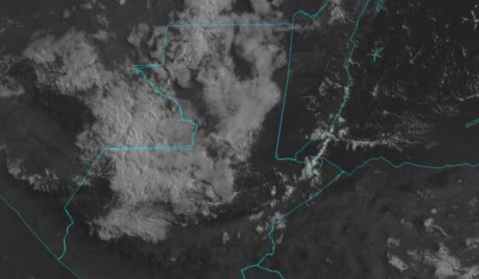 Sistema de alta presión se debilita y propicia entrada de humedad del sur del país, aunque persiste el calor en Petén, oriente y sur del país.