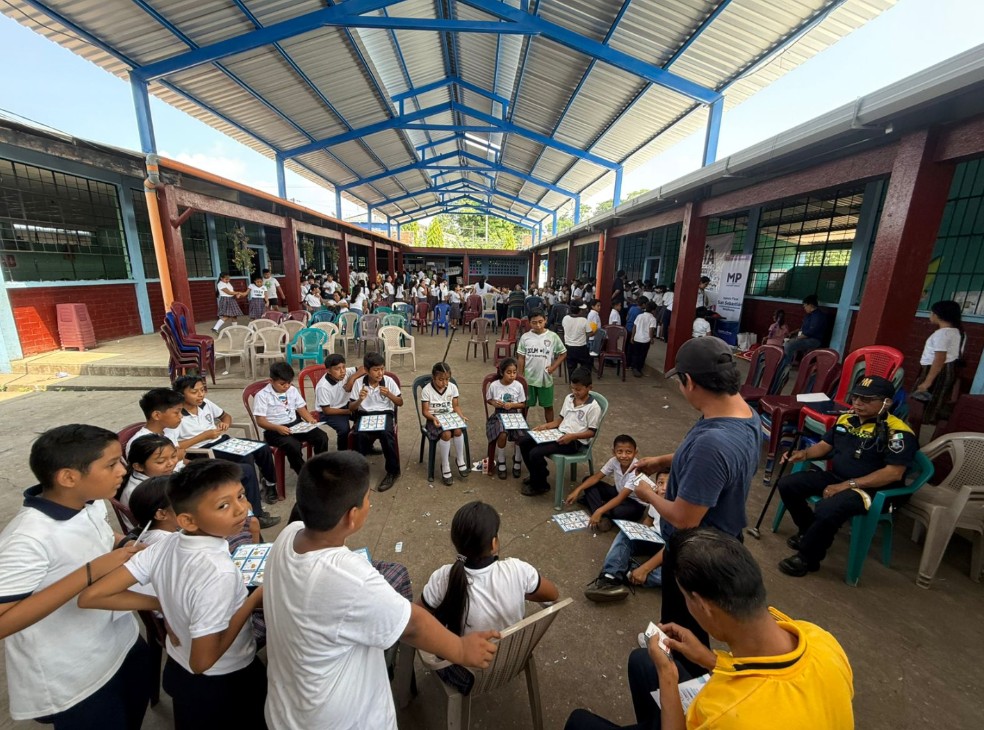 Niñez y comunidad participan en jornada preventiva impulsada por instituciones en San Sebastián