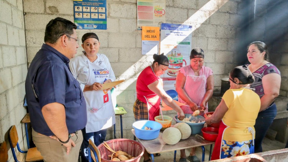 Verifican Programa de Alimentación Escolar en San Jacinto, Chiquimula