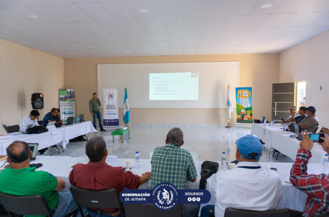 Mesa Técnica Agroclimática de Jutiapa brinda información técnica ante cambios climáticos