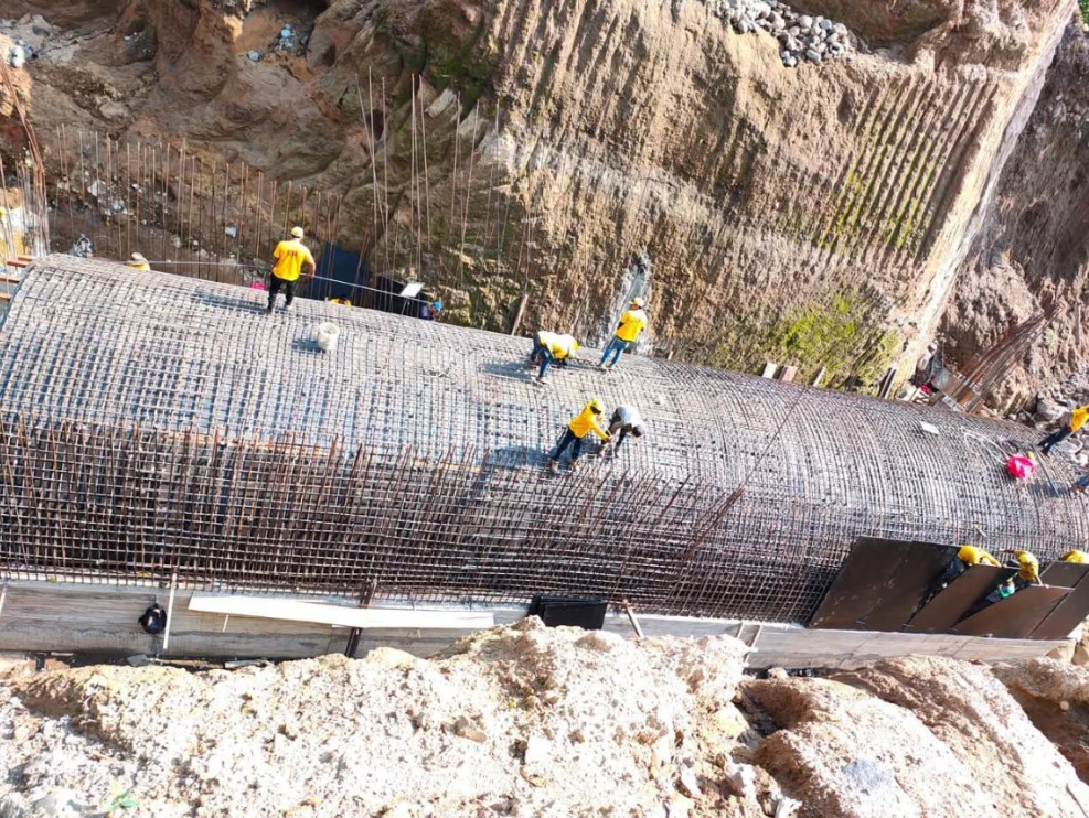 Covial trabaja día y noche en la construcción de nueva bóveda en ruta CITO-180
