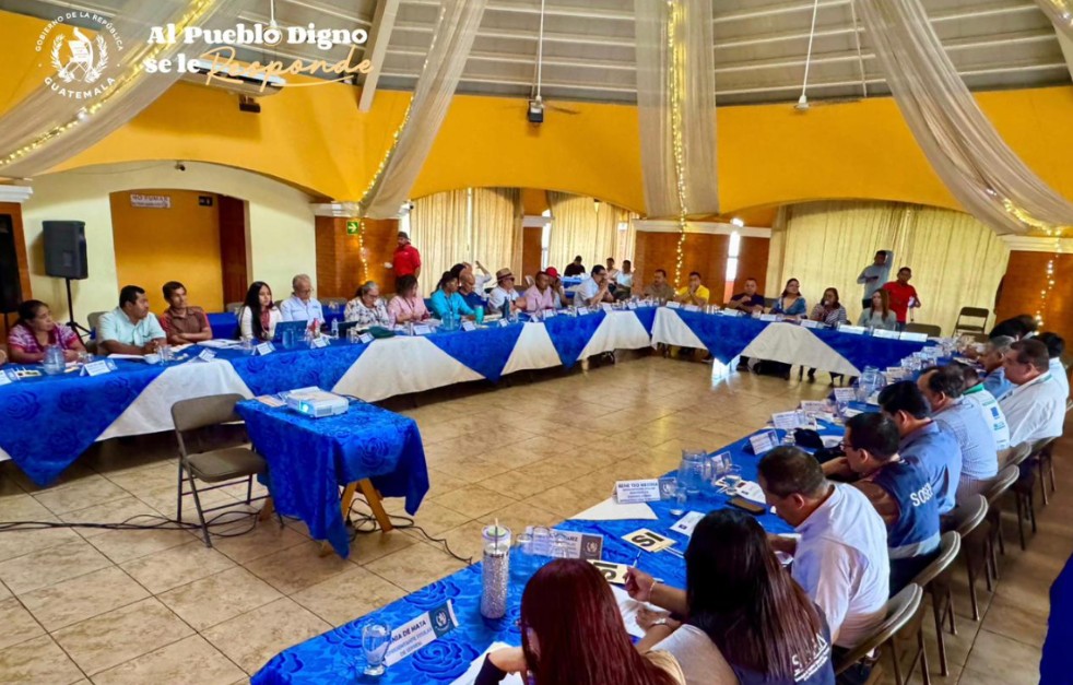 Reunión del Codede de Escuintla da seguimiento a la ejecución de proyectos de desarrollo