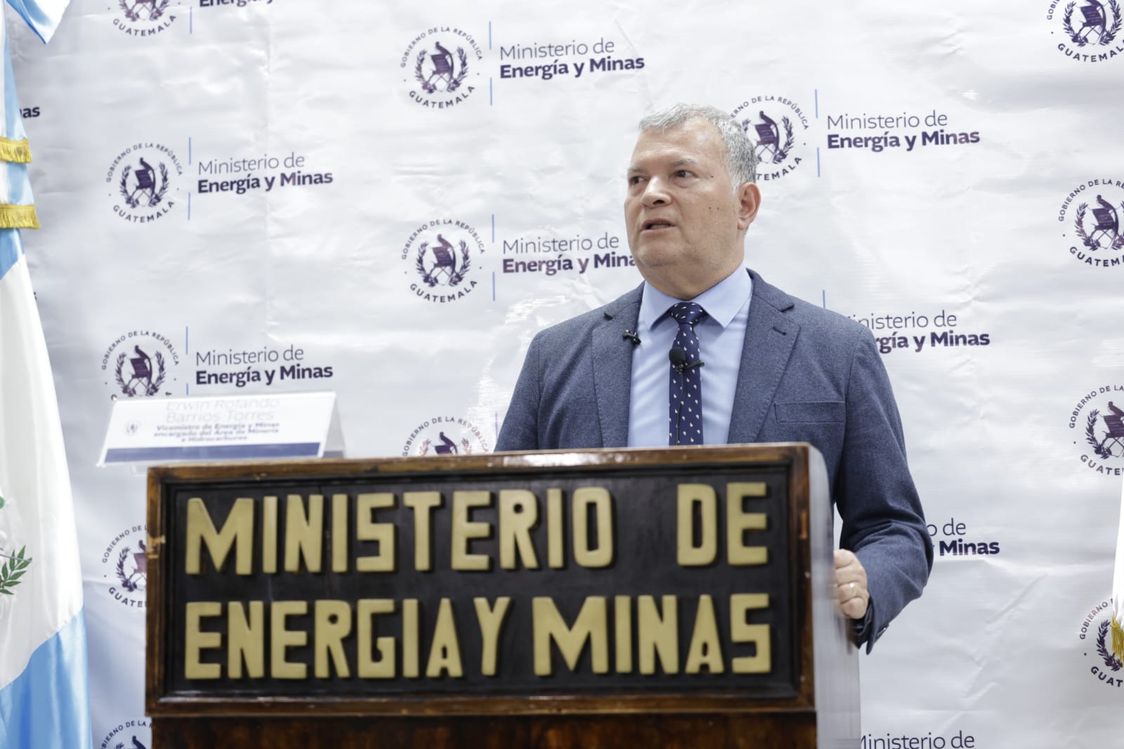El viceministro de hidrocarburos, Erwin Barrios