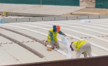 Aeropuerto La Aurora se prepara para la temporada de lluvias con la impermeabilización de su techo