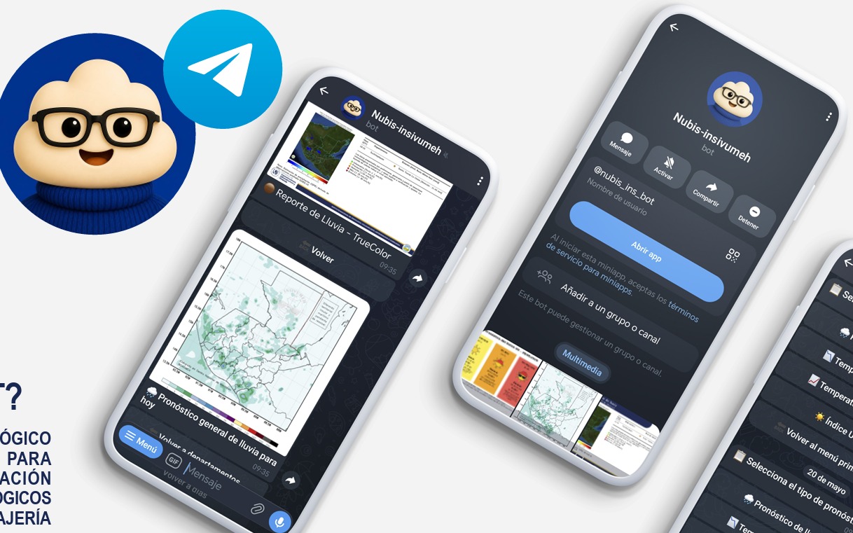 Insivumeh habilita Nubis Bot, asistente meteorológico en tiempo real