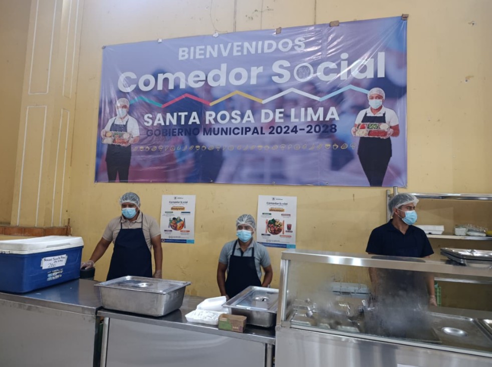 Comedor social en Santa Rosa de Lima brinda atención a población en situación de vulnerabilidad